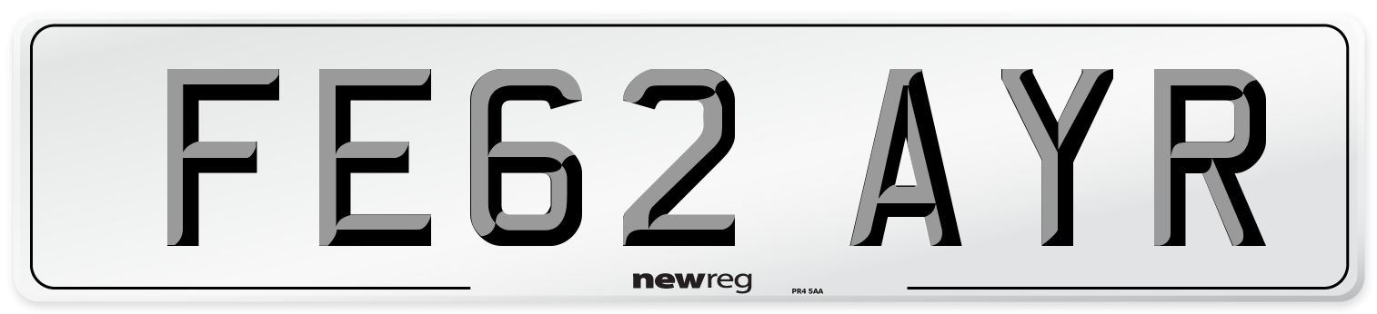 FE62 AYR Number Plate from New Reg